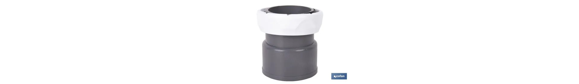 Enlace mixto 1 1/2 x 40 mm | Conector rosca a tubo liso con tuerca | Conector para sifón y tuberías de Ø40 mm