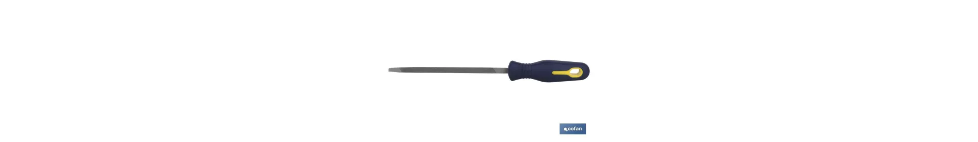 Lima triangular extra delgada | Modelo extrafina | Dos medidas disponibles | Mango intercambiable y ergonómico