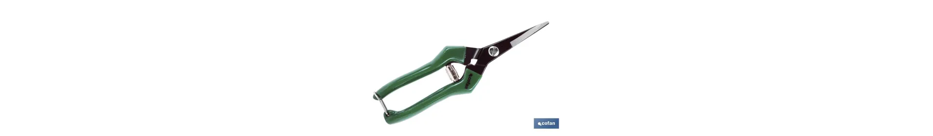 Tijeras de recolección con punta recta y longitud total de 205 mm | Especiales para jardinería