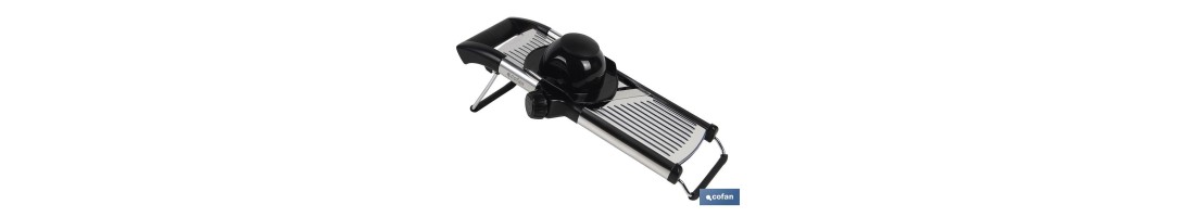 MANDOLINA DE ACERO INOX.