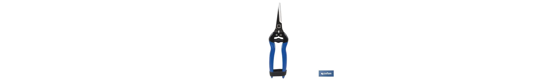Tijeras de recolección con punta recta y longitud total de 185 mm | Especiales para jardinería