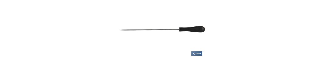 Lima de aguja cuadrada | Longitud: 6 | Mango fabricado en goma | Modelo fina