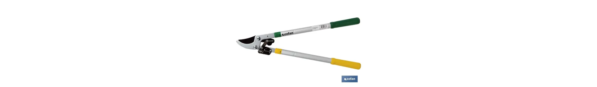 Tijeras de poda telescópicas 64 cm | Capacidad de corte de hasta 45 mm de diámetro | Acero revestido, carbono y PTFE