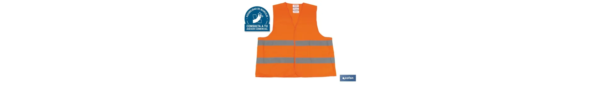 Chaleco reflectante | Color Naranja | Talla XXL | EN ISO 20471 | Categoría II I