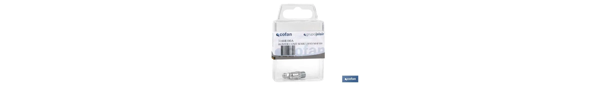 Engrasador Semicurvo 45° Blíster Estándar — Ferretería César