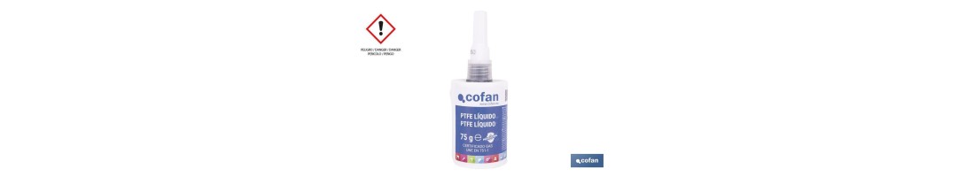 PTFE líquido 50 ml | Sellador para tuberías | Garantiza una perfecta estanqueidad y soporta la presión, vibración y temperatura