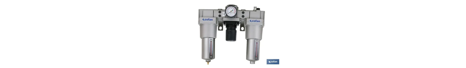 Filtro regulador presión + Lubricador rosca 1/2 | Filtro Regulador Aire Comprimido de Compresor