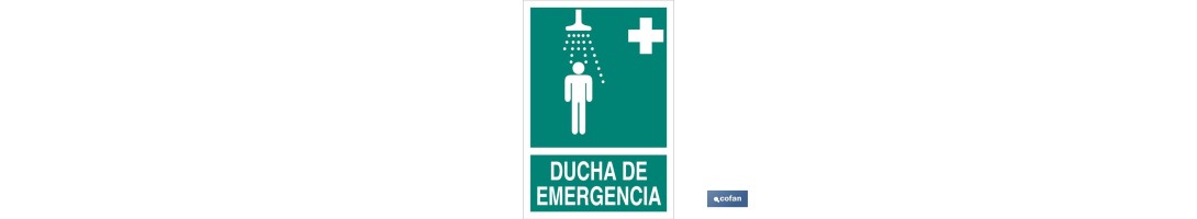 Ducha Emergencia imagen + texto