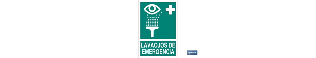 Lavaojos de Emergencia Pictograma + Texto