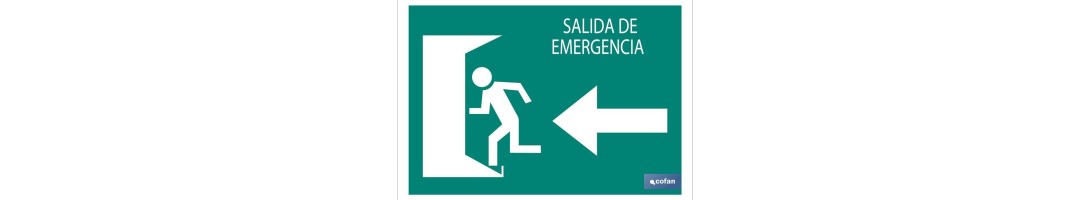 Salida emergencia Izquierda texto