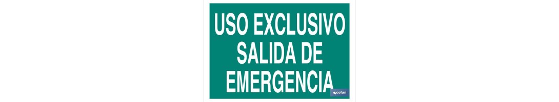 Uso Exclusivo Salida de Emergencia