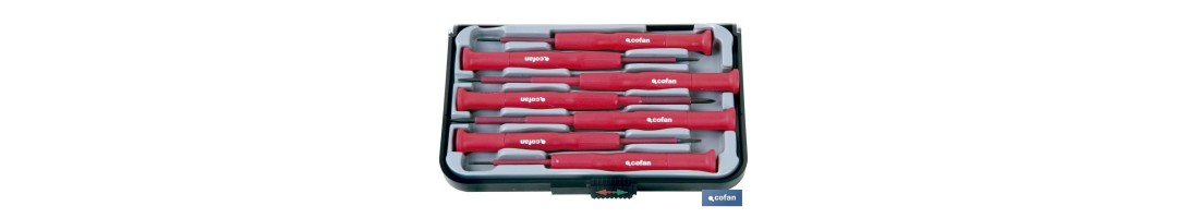 Set de Destornilladores de Alta Precisión Aislados | 7 piezas | Modelos Plano y Phillips
