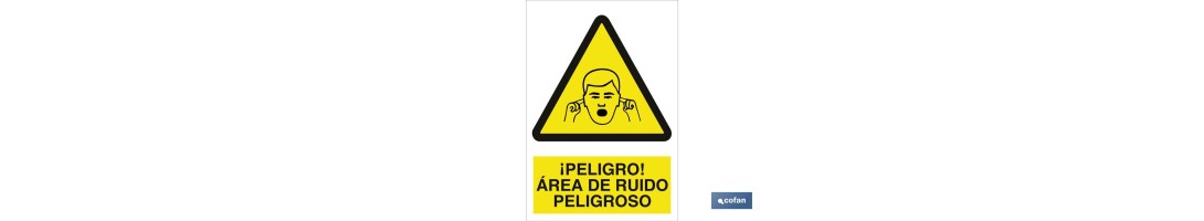¡Peligro! área de ruido peligroso