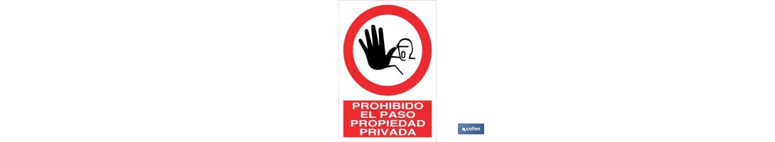 Prohibido el paso propiedad privada