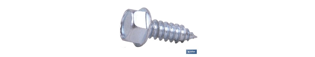 Tornillo Roscachapa Cabeza Hexagonal con Arandela Estampada Zincado