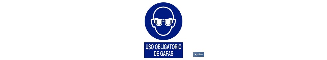 Uso obligatorio de gafas