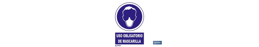 Uso obligatorio de mascarilla