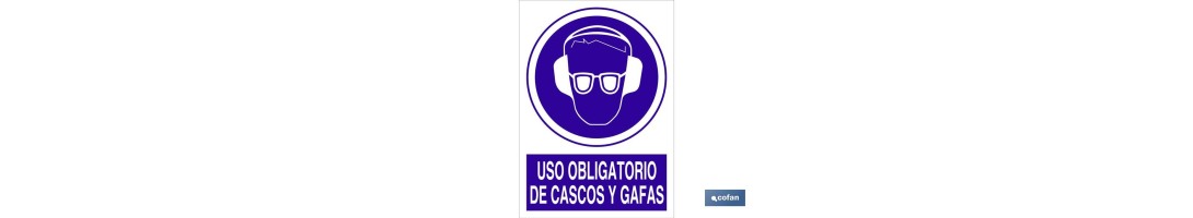 Uso obligatorio de cascos y gafas