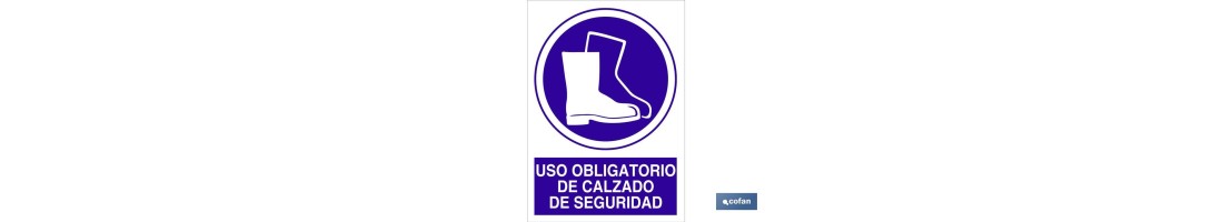 Uso obligatorio de calzado de seguridad