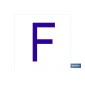 F Letra en glasspack