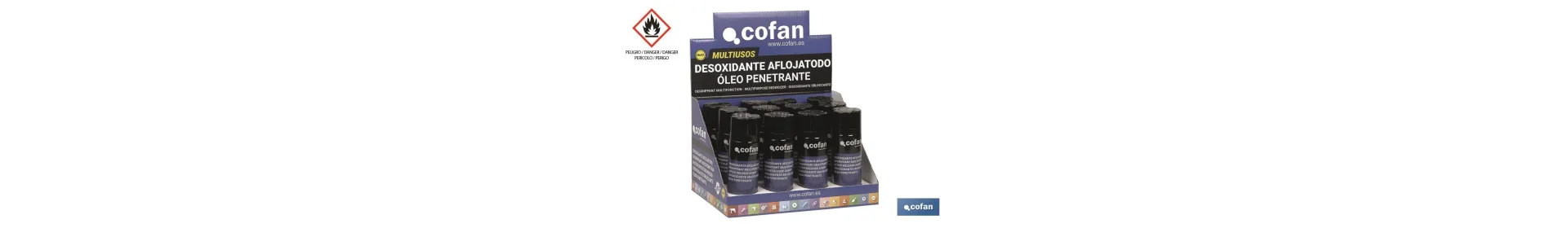 Expositor de aflojatodo | Lubricante multiuso | Alto poder hidrófugo | Elimina los elementos residuales
