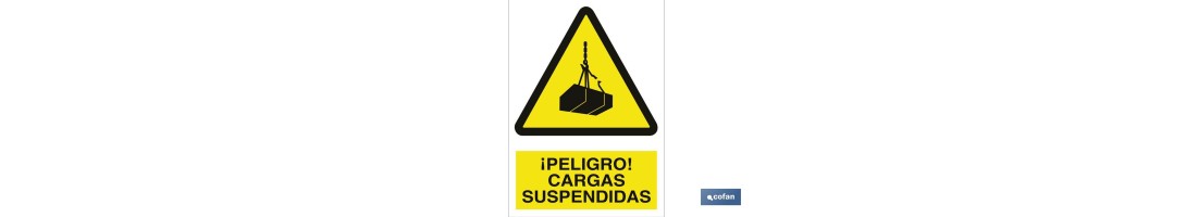 ¡Peligro! cargas suspendidas