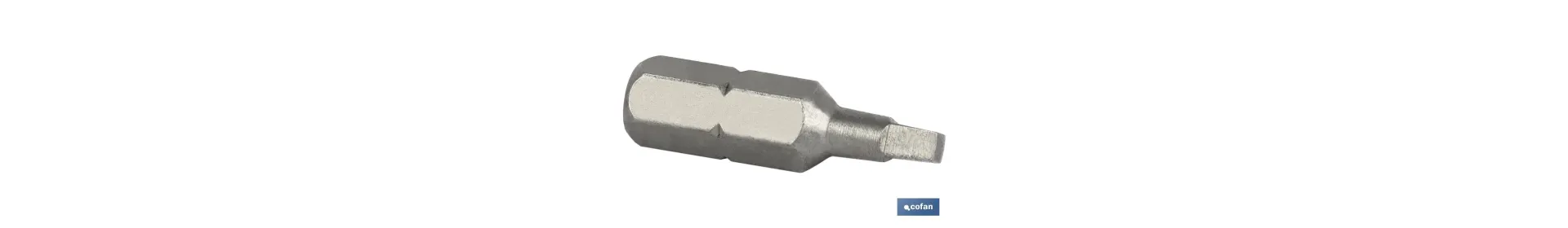 Punta Cuadrada para Atornillador de Acero | Modelo 1/4 Robertson