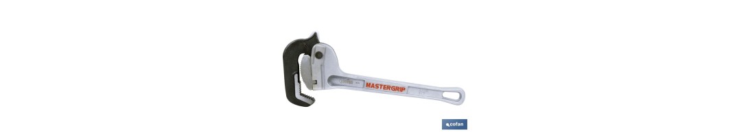 Llave para tubo mastergrip | Fabricada en aluminio | Con diámetro apertura máximo de 3