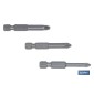 Kit de puntas de acero para atornillar | Contenido 3 puntas Pozi drive de 50 mm | Modelo 1/4 PZ