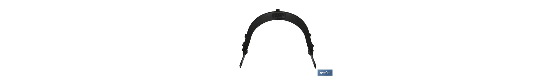 Soporte de malla protectora para casco de obra| Medidas del soporte 24 x 17 x 2 cm | Soporte universal