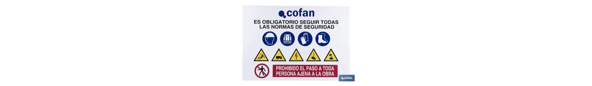 Comprar Cartel de Obra en Glasspack 0,7 Mm | Ferretería César