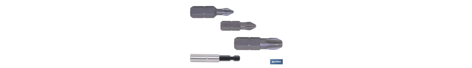 Kit de Puntas de Atornillar y Adaptador | Contenido 3 Puntas Phillips