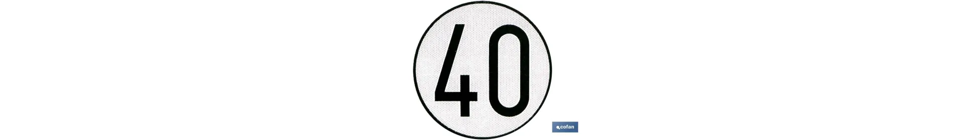 Comprar Disco V-4 Limitación Velocidad (40 Km/h) | Ferretería César