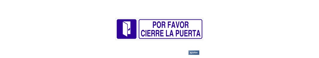 Por favor, cierre la puerta