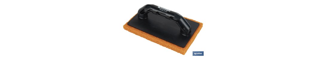 Fratás de esponja gruesa | Varias medidas disponibles | Mango fabricado en fibra de vidrio