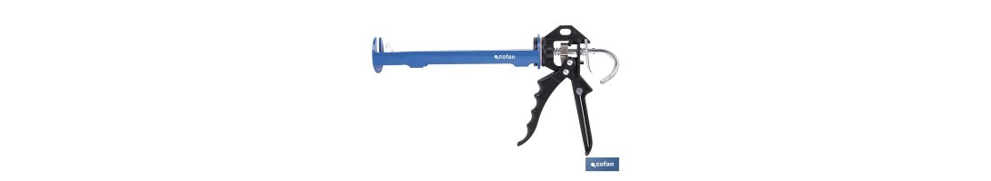 Pistola de silicona profesional | Pistola selladora de aluminio | Para cartuchos de 310 ml
