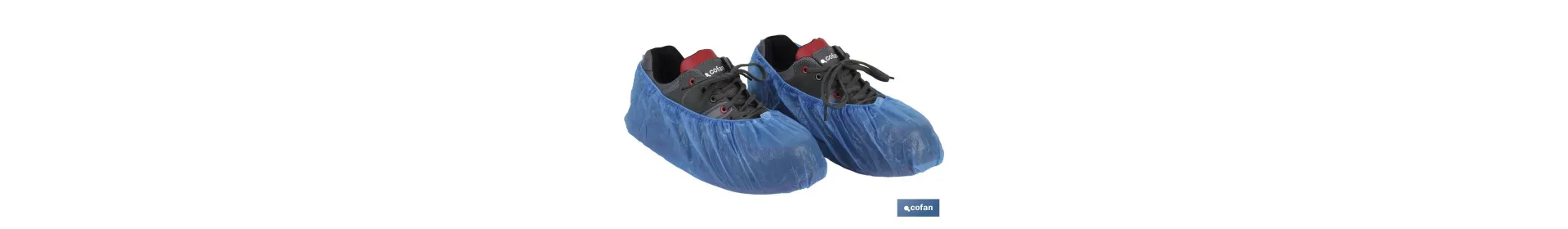 Cubre zapato en color Azul | Fabricado en Polietileno Clorado | Desechables | 100 Unidades