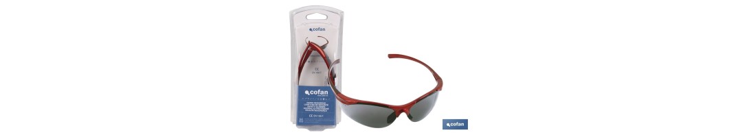 Blíster Gafa de Seguridad Anatómica |  Lentes de protección frente a Rayos UV | Ultraligeras para un uso intensivo