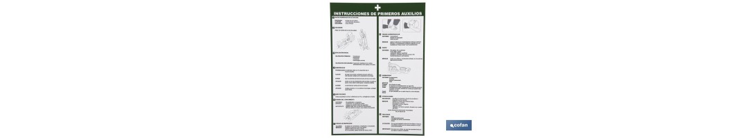 Instrucciones primeros auxilios