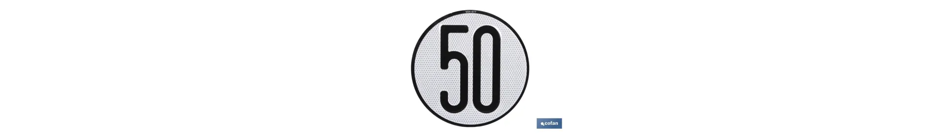 Comprar Disco V-4 Limitación Velocidad (50 Km/h) | Ferretería César