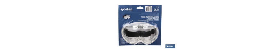 Gafas de Protección contra Proyecciones | Confortables y Ligeras | Ajuste con Goma | Protección UV | Blíster