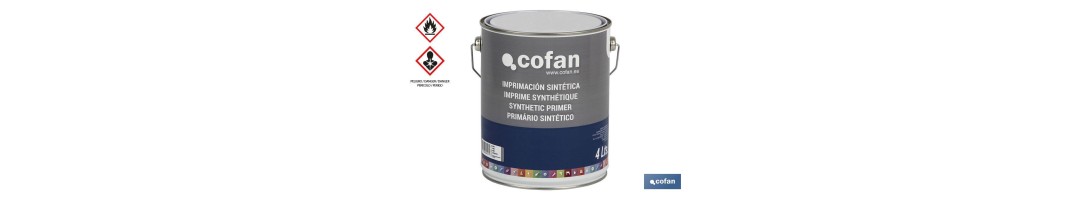 Imprimación Sintética | Color Gris y Blanco | Tamaño de 750 ml o 4L