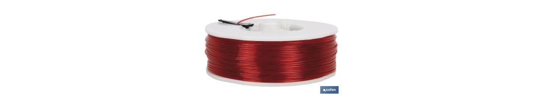 Hilo de Sedal Monofilamento de Nylon 100% Rojo