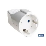 Base móvil enchufe bipolar | Color blanco | 16 A - 250 V