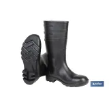 Botas de agua altas S-5 | Calzado de seguridad | Color: negro | Protección reforzada | Disponible desde la talla 38 hasta la 47