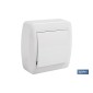 Conmutador - Interruptor de superficie | Modelo Atlantis | Color blanco | 10 A - 250 V