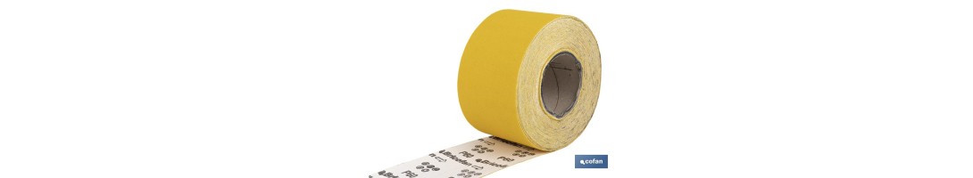 Rollo Lija Papel Amarillo