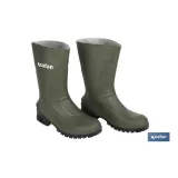 Bota de Agua | Media Caña | Fabricada PVC | Color Verde | Suela Antideslizante