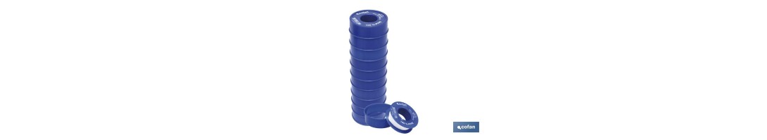 Rollo de cinta PTFE | Varias Medidas | Envases de 10 uds