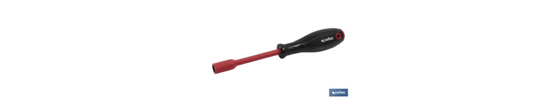 Destornillador 1000 V Aislado | Con punta de vaso hexagonal | SW 4 - 13 mm